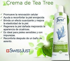 Just Crema Tea Tree Con Manuca Y Rosalina G Andrea Est Tica