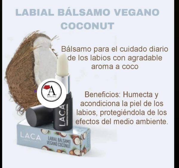 Laca Labial Balsamo Vegano Coconut