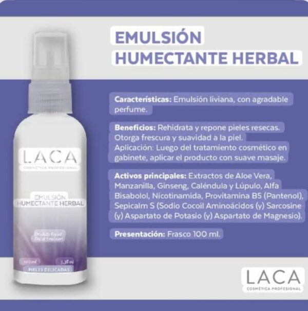 Laca Emulsion Humectante Herbal