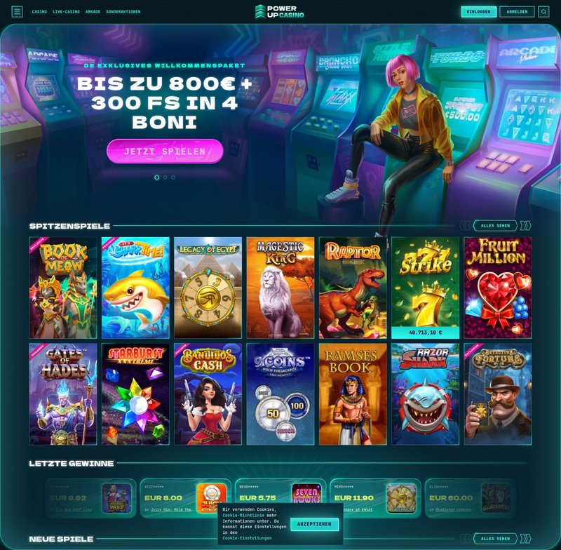 Powerup casino bonus - Kostenloser Einzahlungsbonus beim PowerUp Casino - Jetzt anmelden und spielen!
